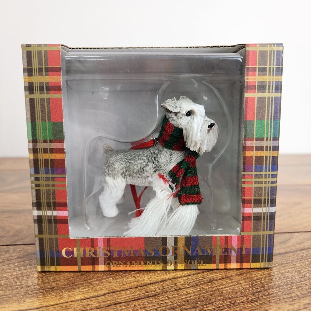 Sandicast ~ Schnauzer ~ Christmas Holiday Dog Puppy Ornament XSO14104